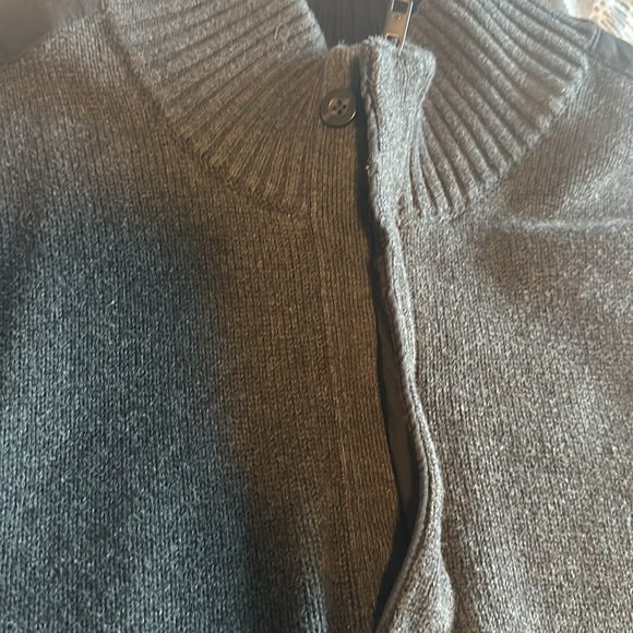 Calvin Klein charcoal quarter zip sweater XXL - Picture 3 of 5